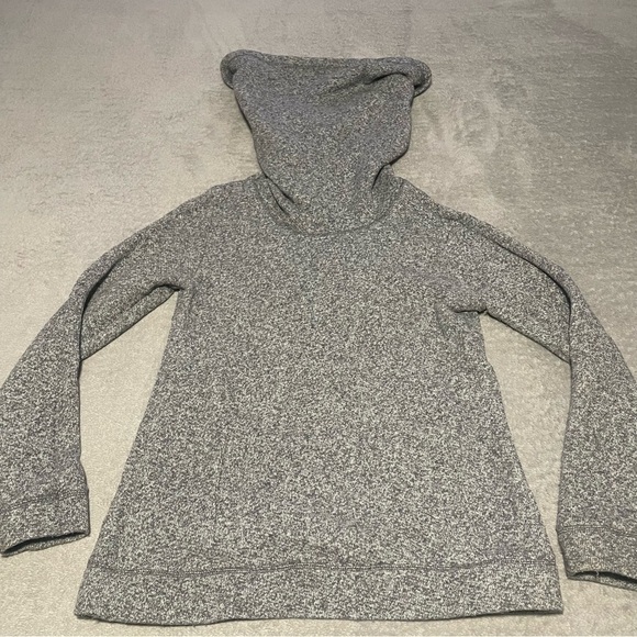 J Crew factory funnel neck sweatshirt size medium heather flint - Picture 3 of 6